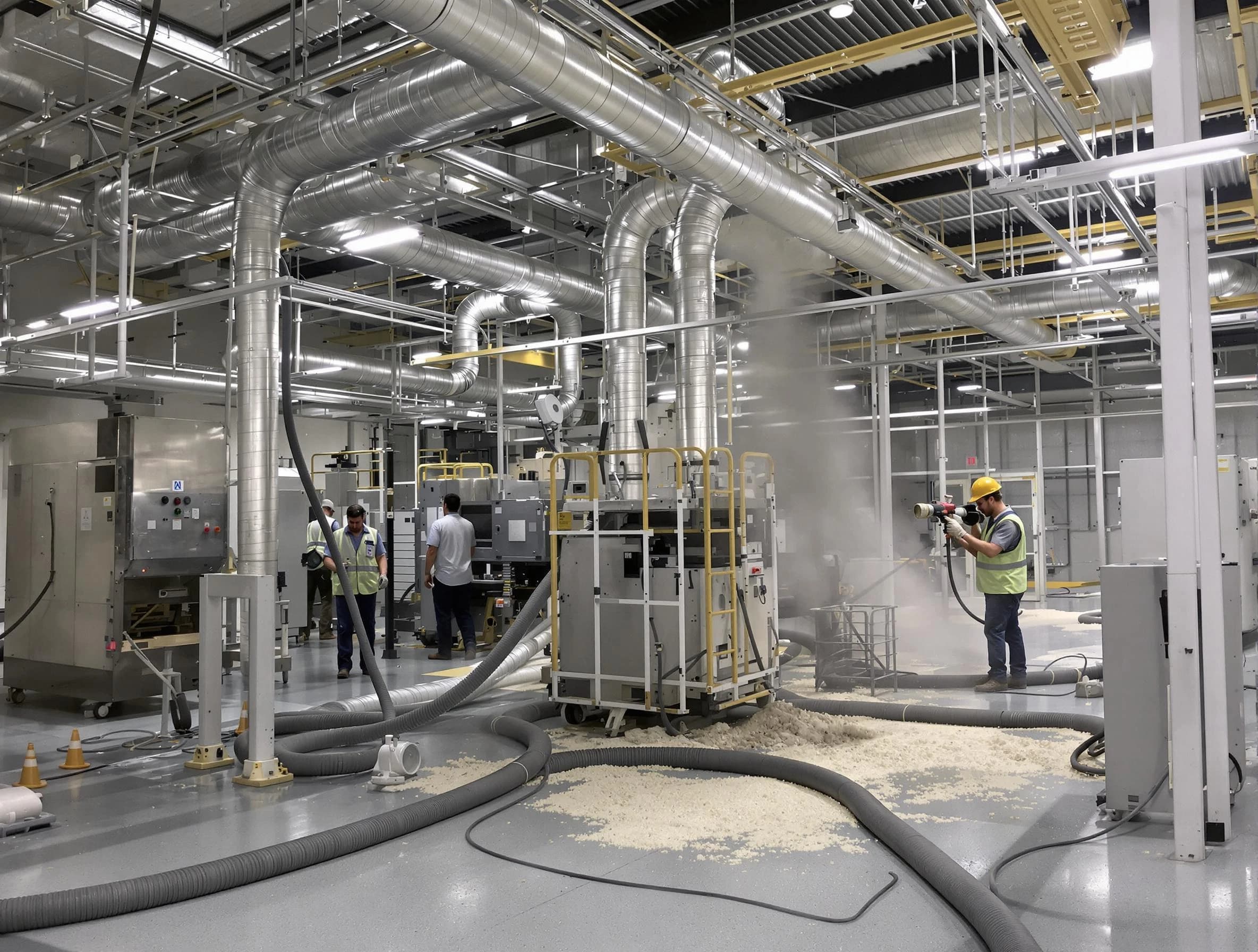 Heavy-duty industrial duct cleaning by Medford Air Duct Cleaning in Medford