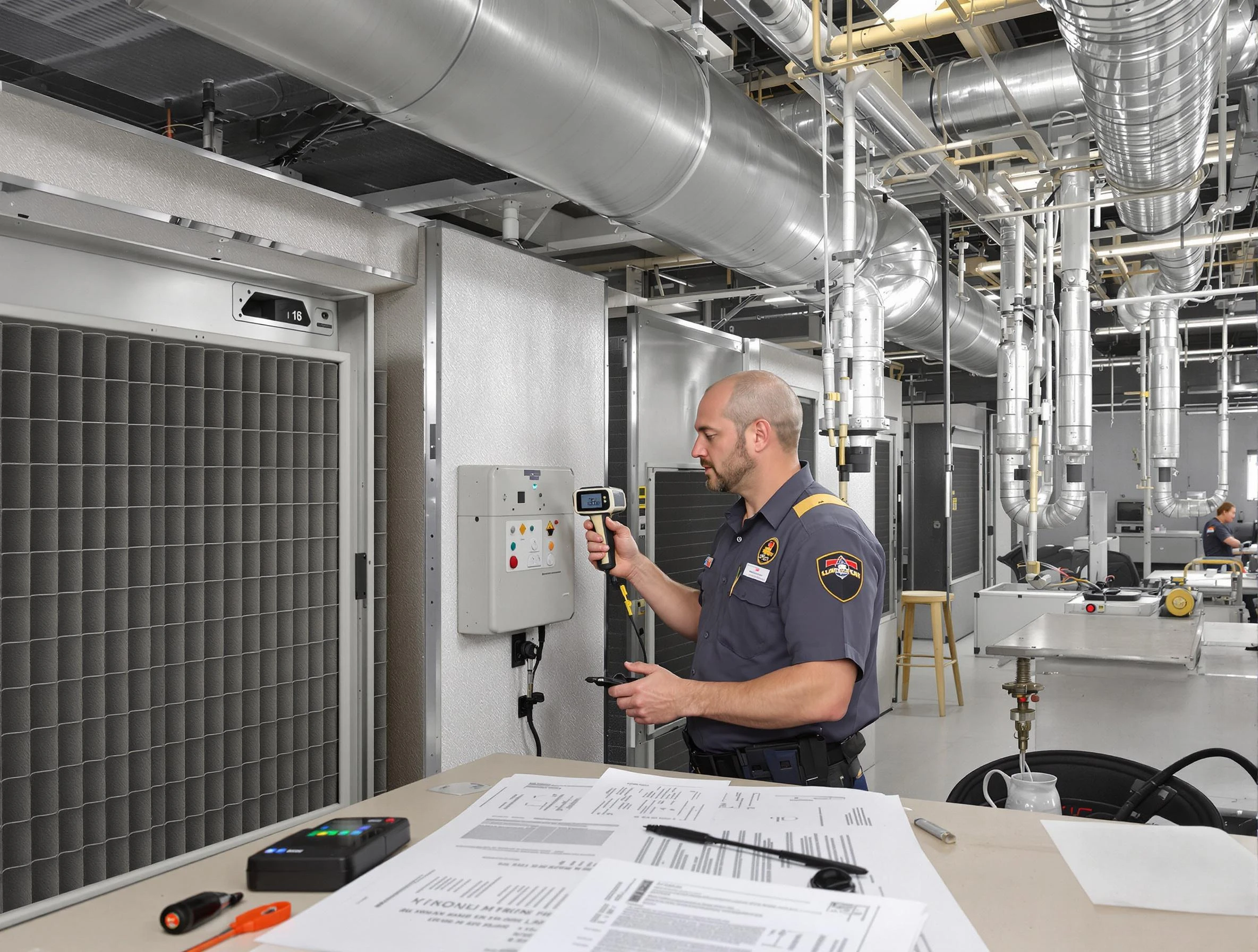 Professional filter system inspection by Medford Air Duct Cleaning in Medford